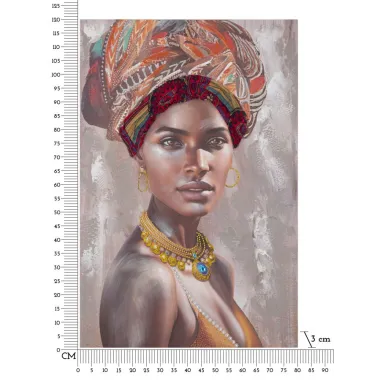 OBRAZ NA PŁÓTNIE KIM 80x3x120 cm